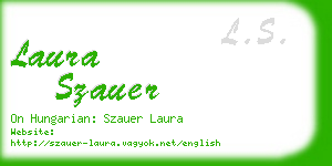 laura szauer business card